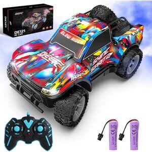 Threeking 116 Waterproof Monster Truck RC Car 4WD All Terrain Off Road Toy